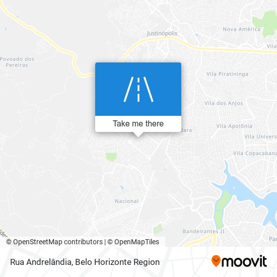 Mapa Rua Andrelândia