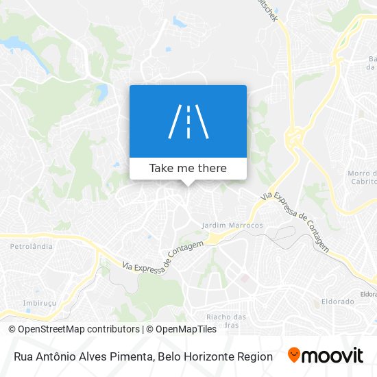 Rua Antônio Alves Pimenta map