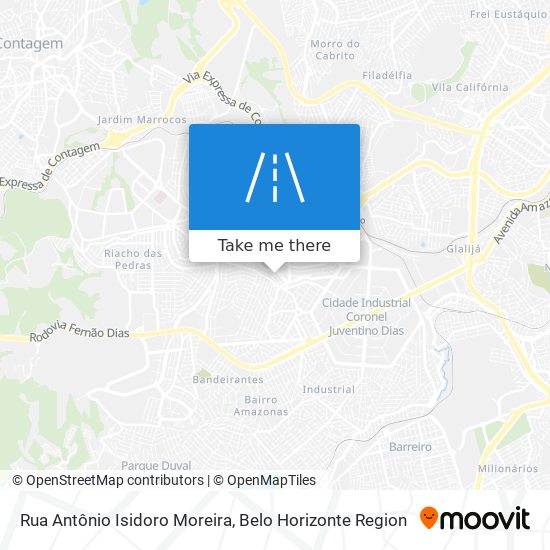 Rua Antônio Isidoro Moreira map