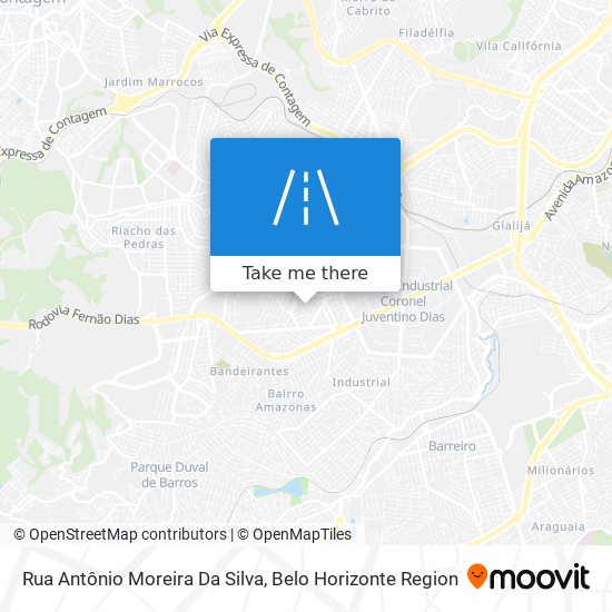 Rua Antônio Moreira Da Silva map