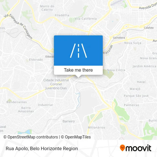 Rua Apolo map