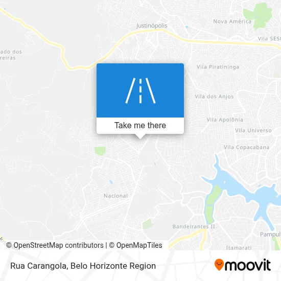 Rua Carangola map