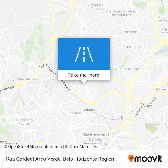 Rua Cardeal Arco Verde map
