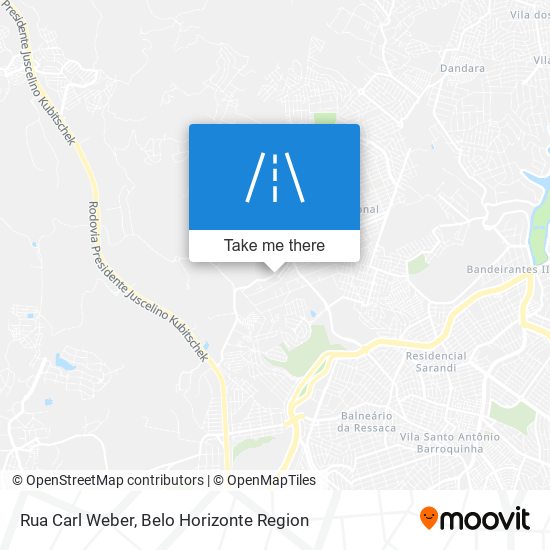 Rua Carl Weber map