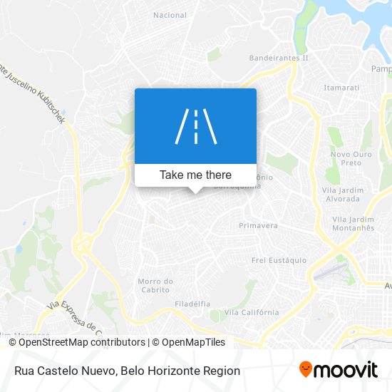 Mapa Rua Castelo Nuevo