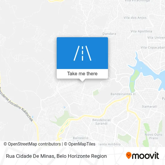 Rua Cidade De Minas map