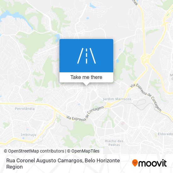 Mapa Rua Coronel Augusto Camargos
