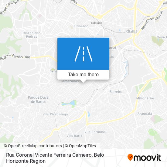 Rua Coronel Vicente Ferreira Carneiro map