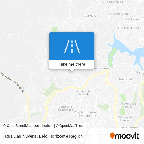 Rua Das Nuvens map