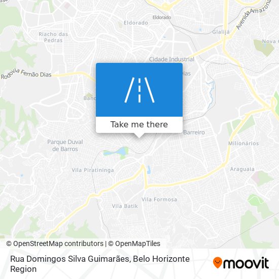 Mapa Rua Domingos Silva Guimarães