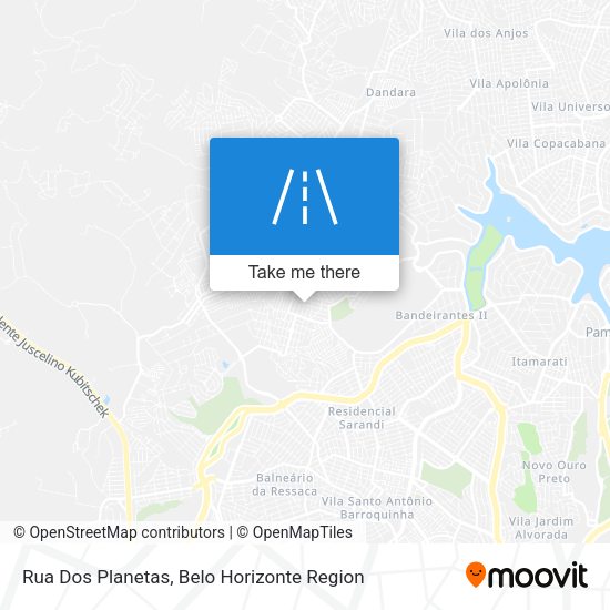Rua Dos Planetas map
