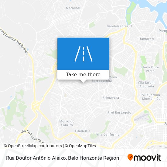 Mapa Rua Doutor Antônio Aleixo