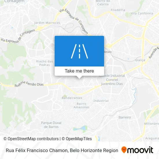 Rua Félix Francisco Chamon map