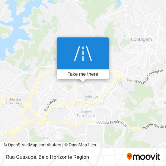 Rua Guaxupé map