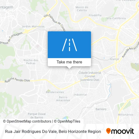 Rua Jair Rodrigues Do Vale map