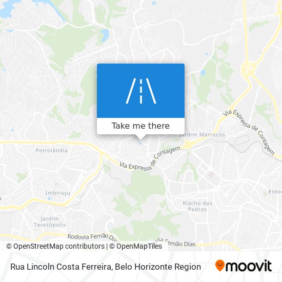 Mapa Rua Lincoln Costa Ferreira