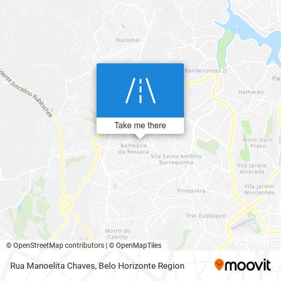 Mapa Rua Manoelita Chaves