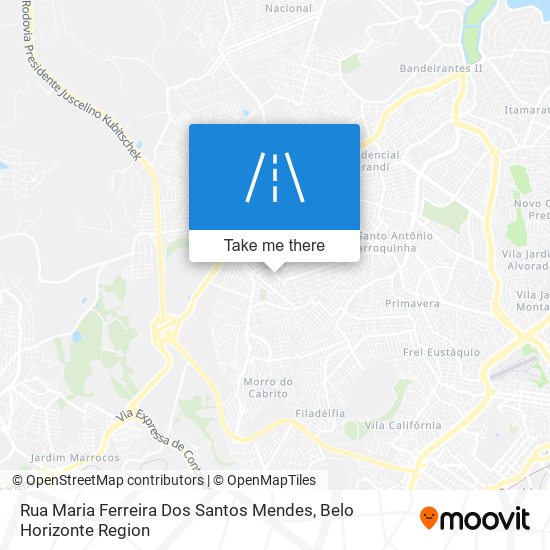 Mapa Rua Maria Ferreira Dos Santos Mendes