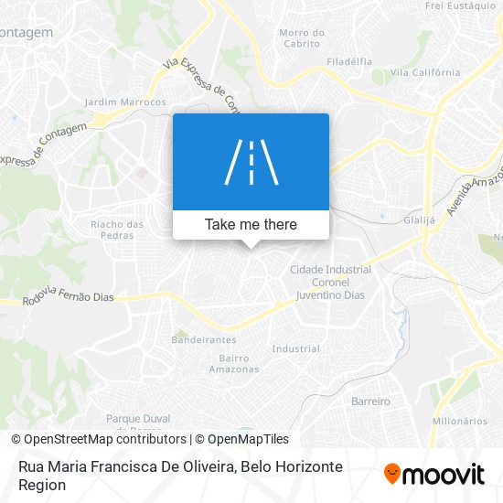 Mapa Rua Maria Francisca De Oliveira