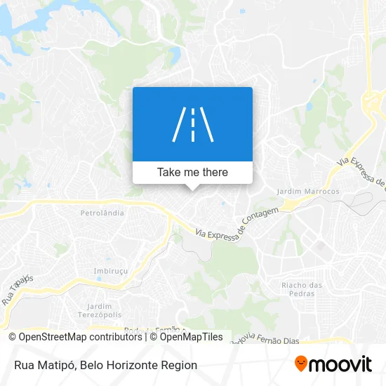 Rua Matipó map