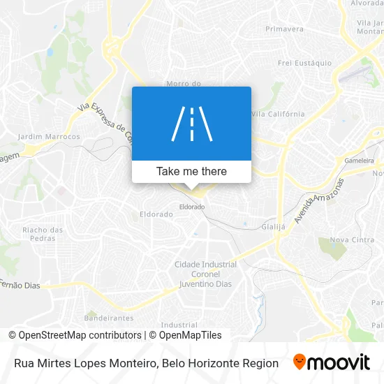 Rua Mirtes Lopes Monteiro map