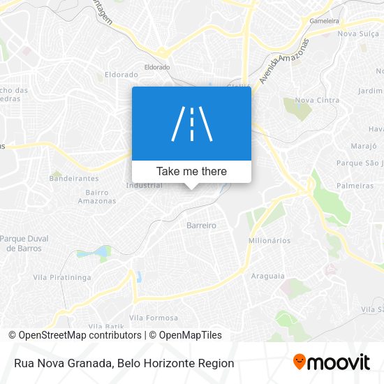 Rua Nova Granada map