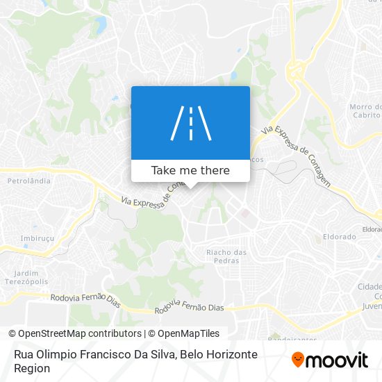 Mapa Rua Olimpio Francisco Da Silva