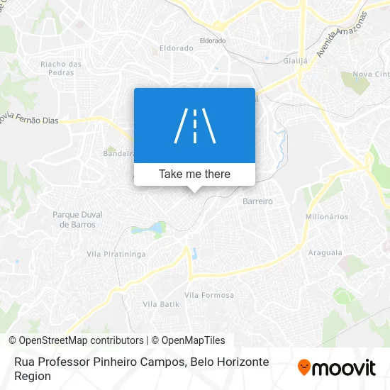 Rua Professor Pinheiro Campos map