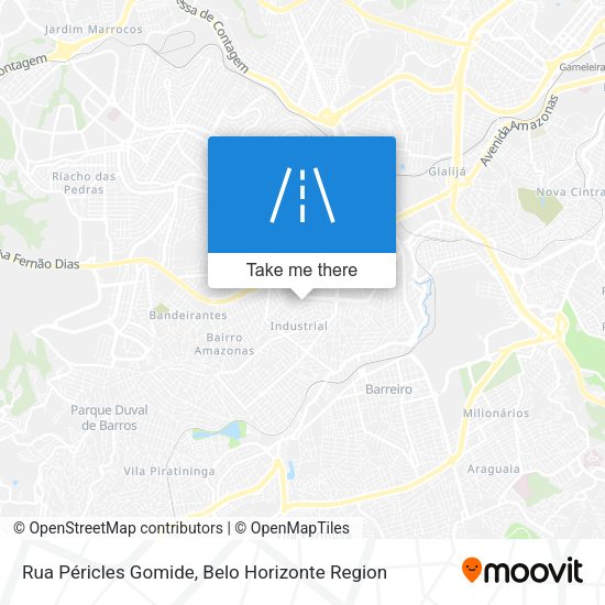 Rua Péricles Gomide map