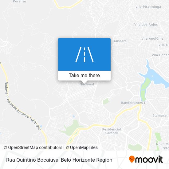 Rua Quintino Bocaiuva map