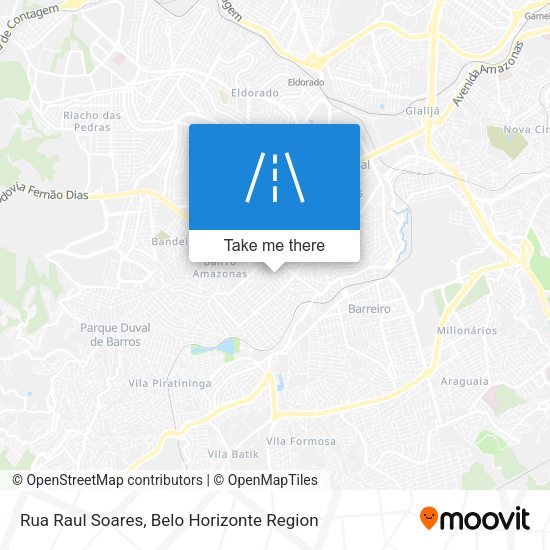 Rua Raul Soares map