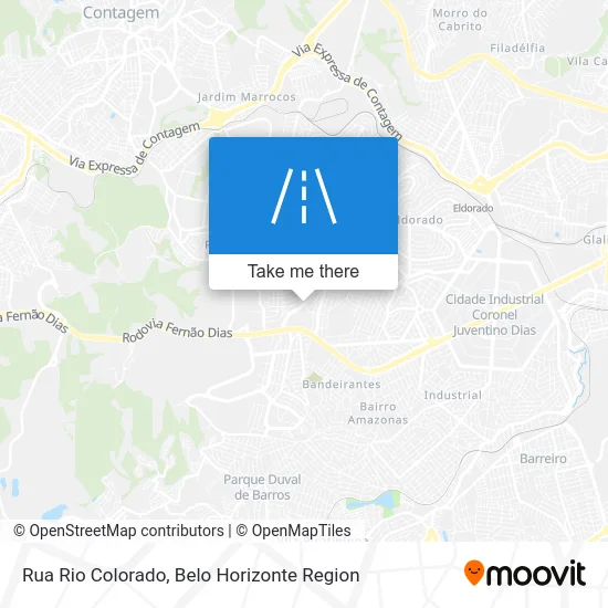 Rua Rio Colorado map