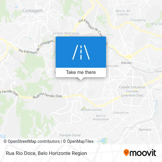 Rua Rio Doce map