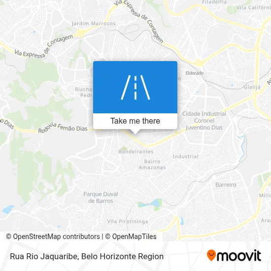 Rua Rio Jaquaribe map