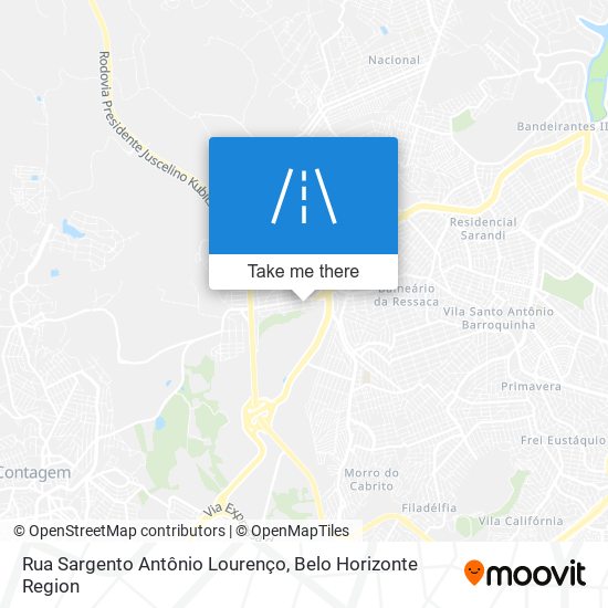 Mapa Rua Sargento Antônio Lourenço