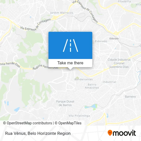 Rua Vênus map