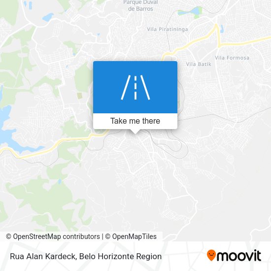 Rua Alan Kardeck map
