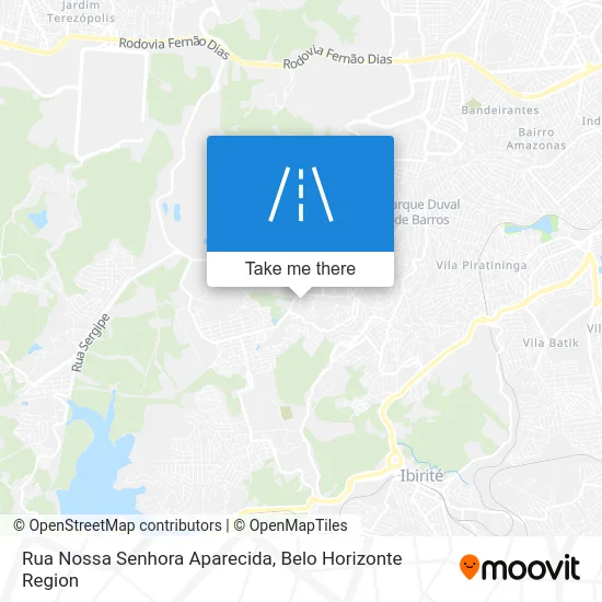 Rua Nossa Senhora Aparecida map
