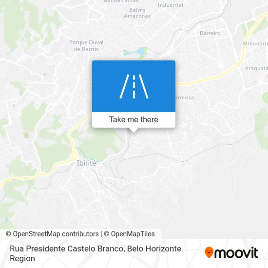 Rua Presidente Castelo Branco map