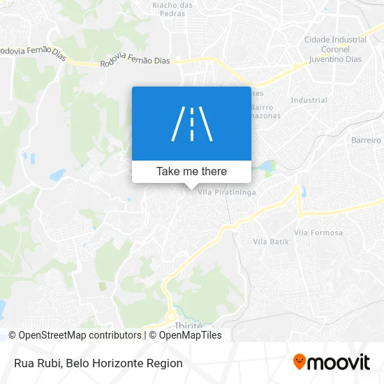 Rua Rubi map