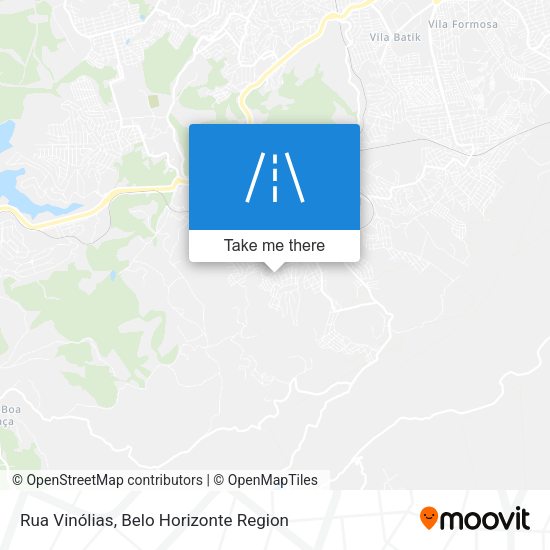 Rua Vinólias map