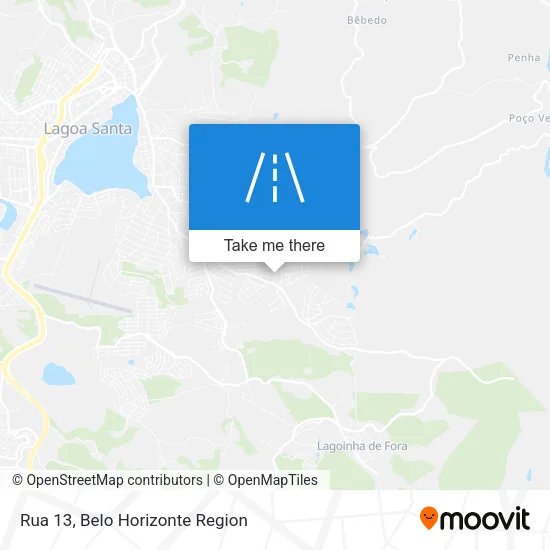 Rua 13 map