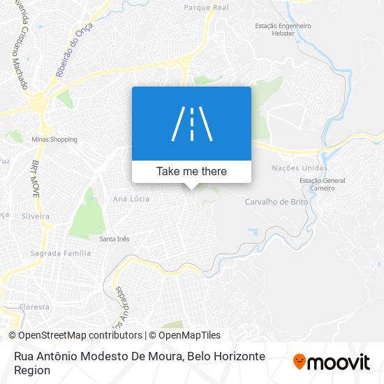 Rua Antônio Modesto De Moura map