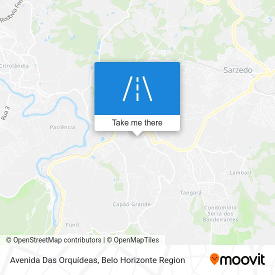 Avenida Das Orquídeas map