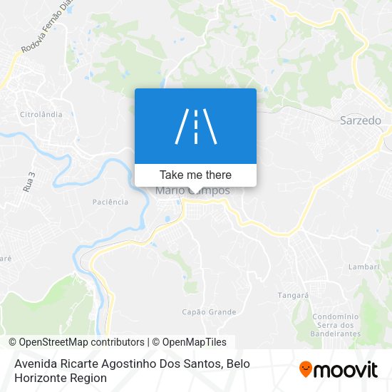 Avenida Ricarte Agostinho Dos Santos map