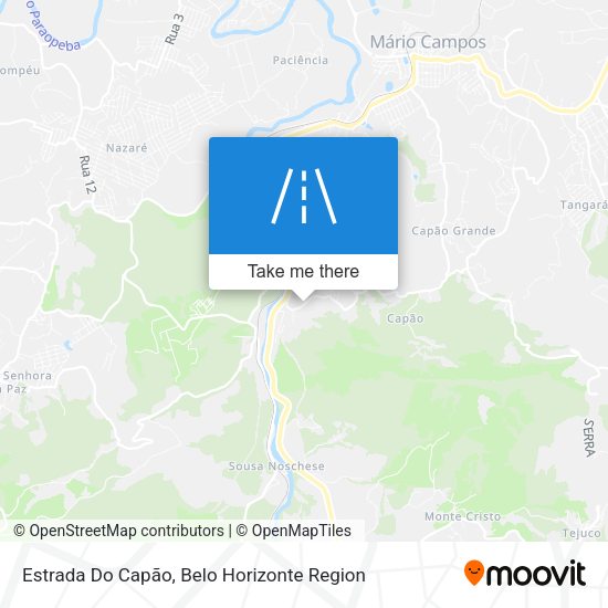 Estrada Do Capão map