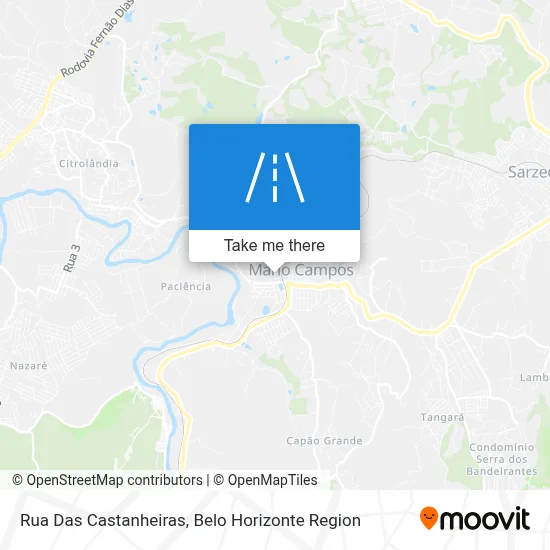 Rua Das Castanheiras map