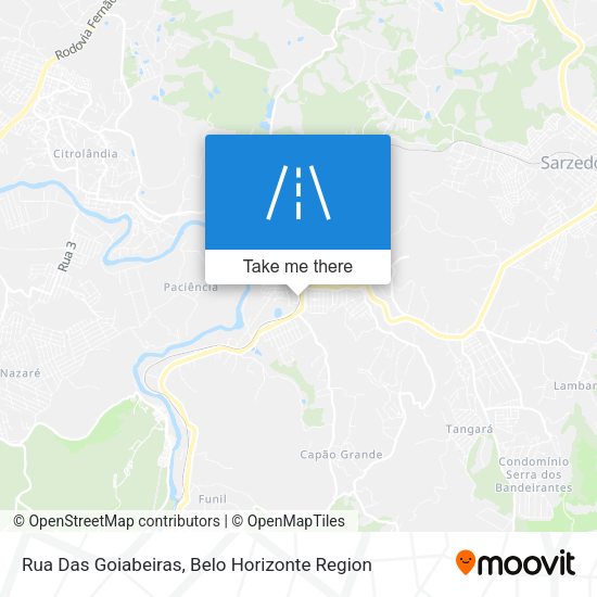 Rua Das Goiabeiras map