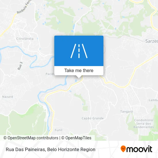 Rua Das Paineiras map