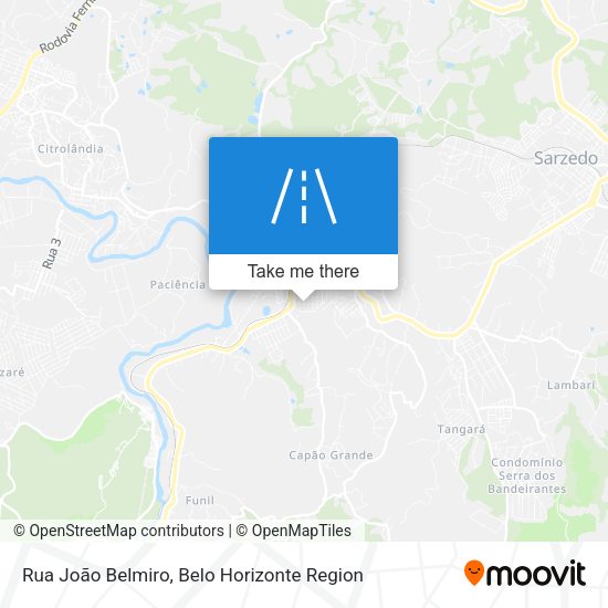 Rua João Belmiro map